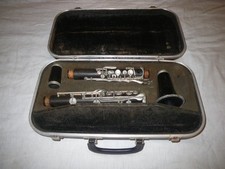 VINTAGE CUNDY BETTONEY THREE STAR PLATEAU STYLE CLARINET - EBONITE, HARD RUBBER