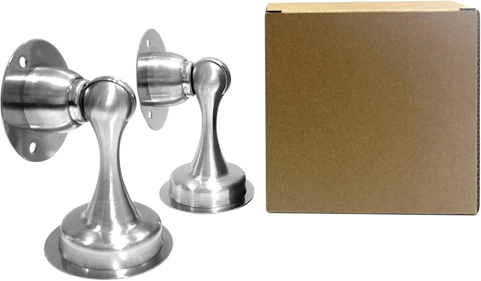 Compartir Tapón de puerta magnético - Paquete de 2 - Tapones de puerta de acero inoxidable para parte inferior Foto 2 de 4