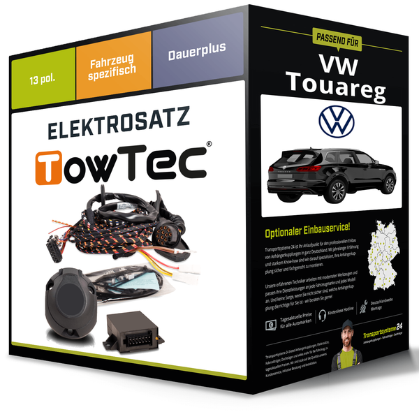 Elektrosatz 13-Pol Spezifisch für VW Touareg 11.2017-Jetzt NEU Towtec-image