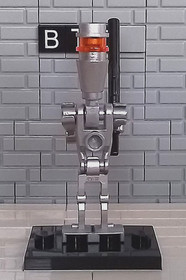 LEGO Star Wars The Clone Wars 8015 Assassin Droid (Silver) Minifigure! SW0229!