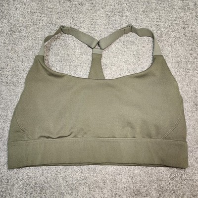 Beyond Yoga Bra Large Green Powerbeyond Strive Long Line Adjustable Athletic 