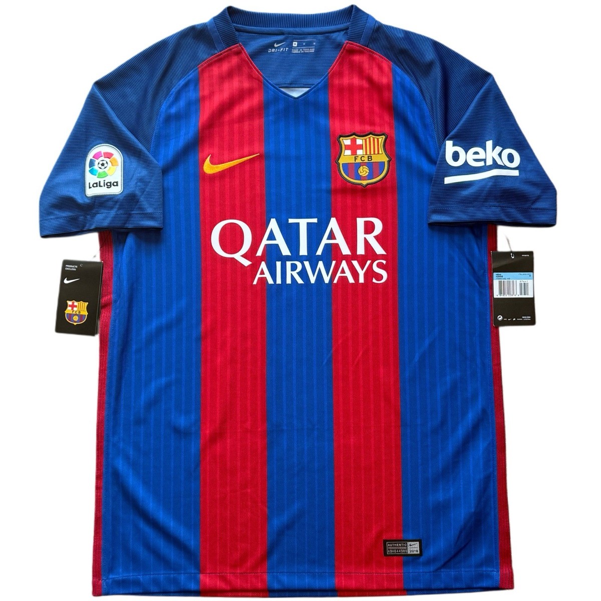 2016/17 Barcelona Home Jersey #10 Messi Medium Nike Soccer La Liga