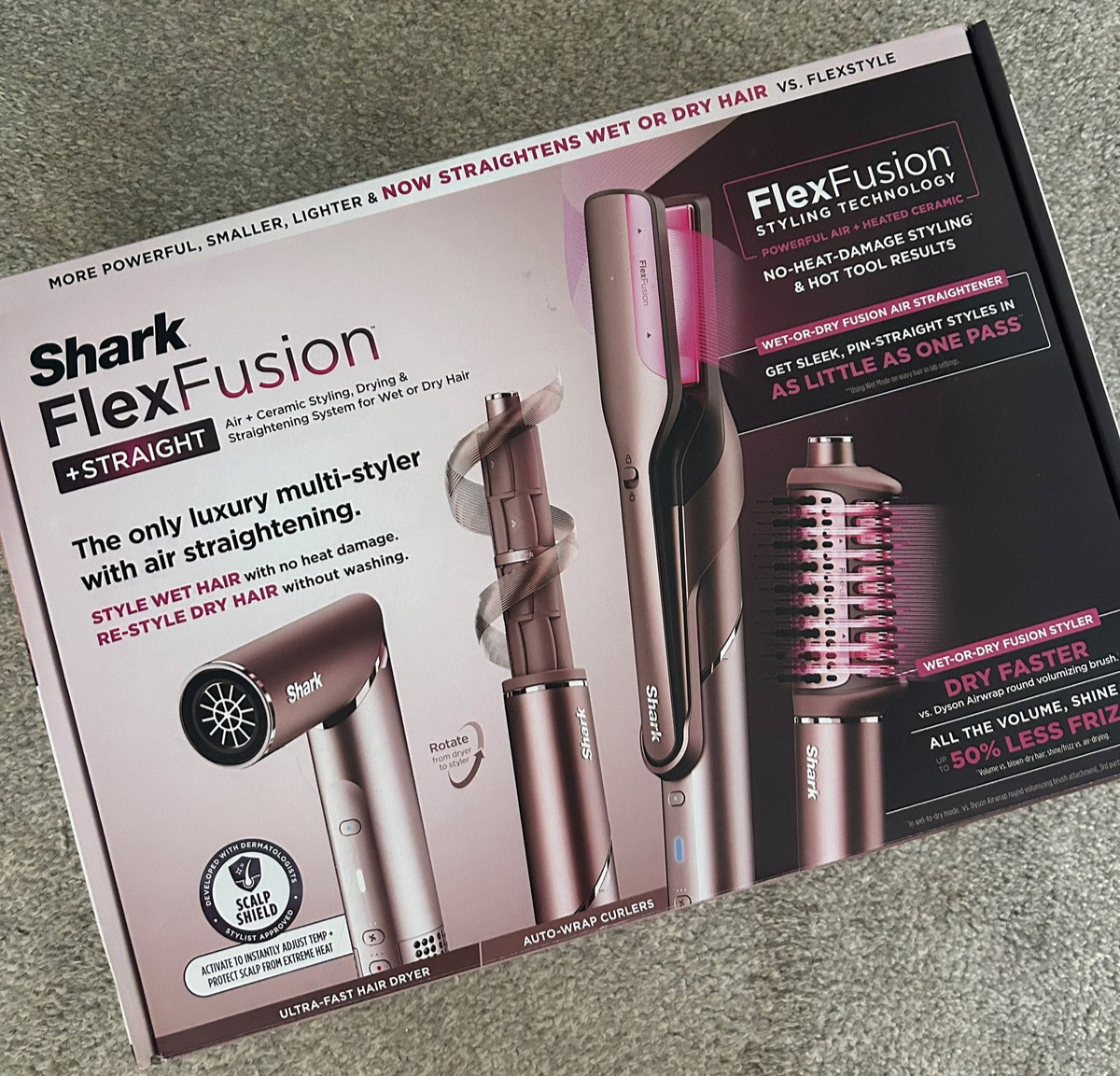 Shark FlexFusion Hair Straightener, Dryer & Styler w/ Fusion
