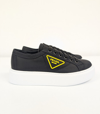 Prada Re Nylon Gabardine Wheel Low Black - UK 6,5 Prada Size 6 EU 40 UVP 830£