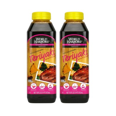 World Harbors Maui Mountain Teriyaki Sauce & Marinade Perfect for Fish, Chick...