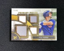 2025 Topps Museum Primary Pieces Quad Relic GU Kyle Tucker #SPPQ-KT 11/49 QI95