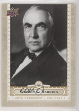 2020 Upper Deck Presidential Weekly Packs White /99 Warren G Harding #29 0ad