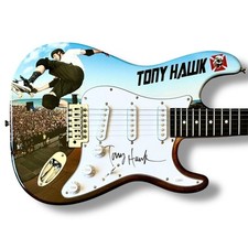 Tony Hawk Signed Guitar Custom Graphics JSA COA Pro Skater IV