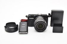 Canon EOS M Camera Kit 18-55mm Lens 90EX Flash Mirrorless Excellent From Japan