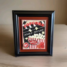 Home Cinema Framed Wall Art 3D Retro Home Theater Movie Media Cinema Room