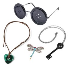 4 Piece Anime Necklace Set Zinc Alloy Cosplay Costume Accessories Gift