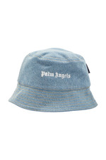 Palm Angels Bucket Hat Schlapphut Jeans Denim...
