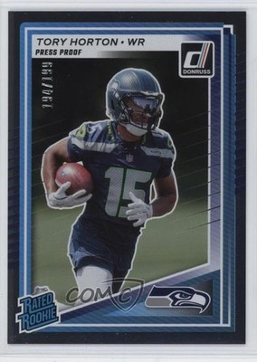 2025 Panini Donruss Rated Press Proof Silver /199 Tory Horton Rookie RC 10nl