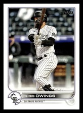 Chris Owings 2022 Topps #462 Colorado Rockies Buy10get5FREE