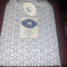 John Robshaw King Duvet + 2 King Shams Ramra Indigo Cotton  New