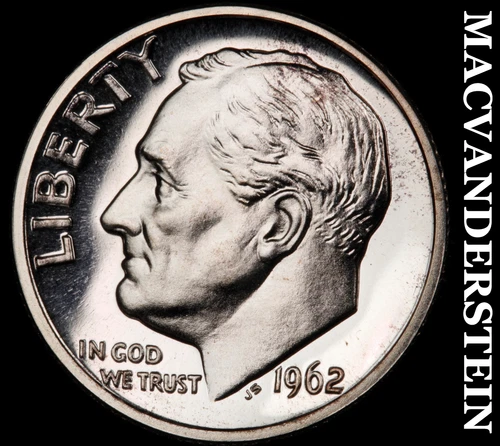 1962 Roosevelt Dime- Silver Choice Gem Proof+++ Luster No Reserve #i7432