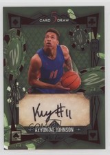 2023 5 Card Draw Modern Red Foil Green 2/3 Keyontae Johnson Rookie Auto RC 2zr. rookie card picture
