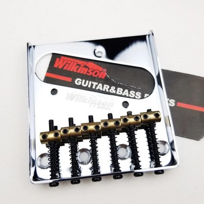 Wilkinson WOT02 vintage bridge for TL electric guitars, TL guitar bridge.Silver