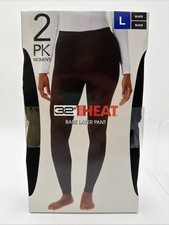 NEW 32 Degrees 2 Pack Women's Moisture Wicking Heat Pant Size Large