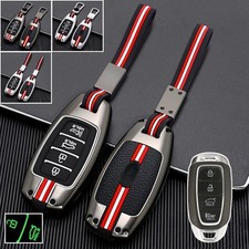 Alloy Silicone Car Key Fob Case Cover For Hyu...