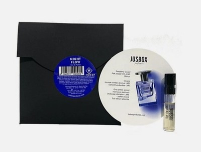 Jusbox Night Flow Eau De Parfum EDP 1.5ml Vial Sample Spray