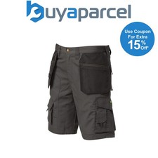 Apache Work Site Shorts Cargo Short Holster Pocket Rip Stop Material W30 to W40