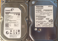 Lot of 2 Seagate Toshiba 1TB 1000GB 3.5" HDD 7200RPM SATA 6Gb/s Hard Disk Drives