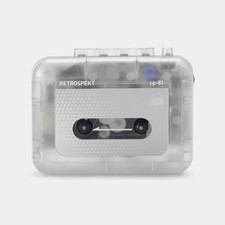 Retrospekt CP-81 Portable Cassette Tape Player Clear Music Y2K Walkman Modern