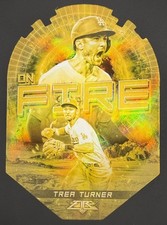 2022 Topps Fire En Fuego On Fire TREA TURNER #EF-17 Los Angeles Dodgers