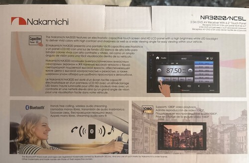 NAKAMICHI 6.2" WVGA DOUBLE-DIN IN-DASH DVD RECEIVER NM-NA3020/NC5L - BLACK - Picture 3 of 4