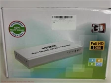 Kkf HDMI Quad Multi-Viewer 4X1 Seamless HDMI Switch - 4 Ports (Silver)