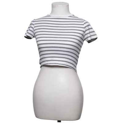 Stradivarius, T-shirt, Größe: S, Weiß/Schwarz, Streifen, Damen #2sN