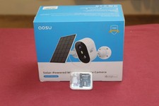 AOSU 2K Solar Camera Outdoor Wireless SolarCam lite w/ PNY 512GB micro SD card
