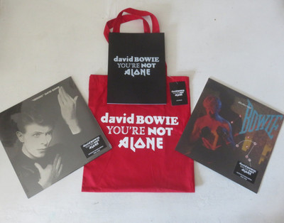 DAVID BOWIE Let's Dance LP & Heroes LP  - YOU'RE NOT ALONE CLEAR VINYL BUNDLE