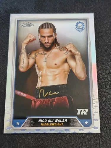 Nico Ali Walsh 2024 Topps Chrome Boxing Refractor #6 Rookie!