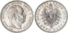 Prussia 5 Mark Silver 1874 A Kaiser Wilhelm I. J.97 VF-XF/almost XF 141449
