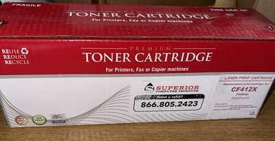 Premium Toner Cartridge CF412X (YELLOW) PGCF412X For Use In HP Color Laser Jet
