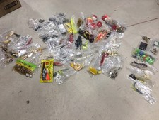 OVER 250 PCS. ASSORTED FISHING EQUIPMENT, LURES, FLIES, HOOKS, WEIGHTS, BOBBERS