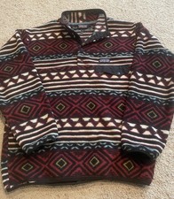 Patagonia Men s Aztec Synchilla Snap-T Fleece Pullover SZ M Please Read