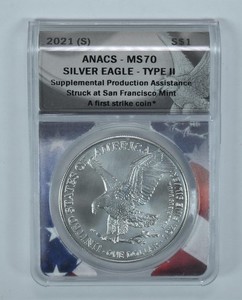 ANACS MS 70 Silver Eagle 2021 | eBay