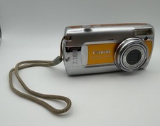 Canon PowerShot A470 7.1MP Digital Camera - Silver/Orange Tested And Working