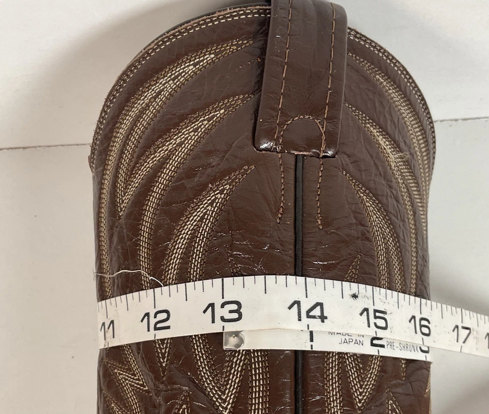 Botas de Vaquero De Colección Nocona Boa Piel de Serpiente 8 D Corte Frontal Foto 3 de 4