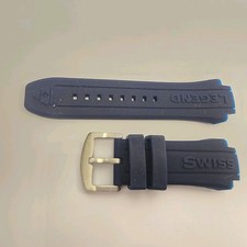 Swiss Legend Neptune Watch Strap Band Silicone Navy Blue for 53mm model ONLY