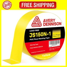Floor Marking Tape,2 in x 108 FT Strong Adhesive Caution Tape,High Yellow
