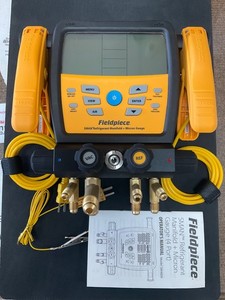 Fieldpiece SM480V 4-port SMAN Refrigerant Manifold w Micron Gauge and bag