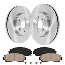 11.65in Front Brake Rotors Ceramic Pads Kit for CR-V Accord Crosstour 2007-2016