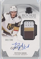 2020-21 Upper Deck The Cup Rookie 2/249 Peyton Krebs #130 Patch Auto n3g