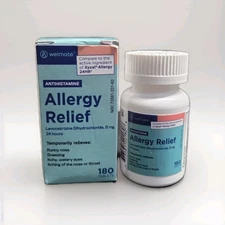 WELMATE Levocetirizine 5mg 24HR Allergy Relief | 180 Ct Exp 3/28 (Generic #410