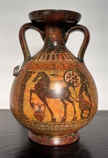 Vaso Anfora Greca HAND PAINTED Replica by P. Vaglis