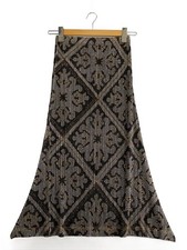 PLEATS PLEASE ISSEY MIYAKE Gray Geometric Pleated Skirt Size 2 Polyester 78cm